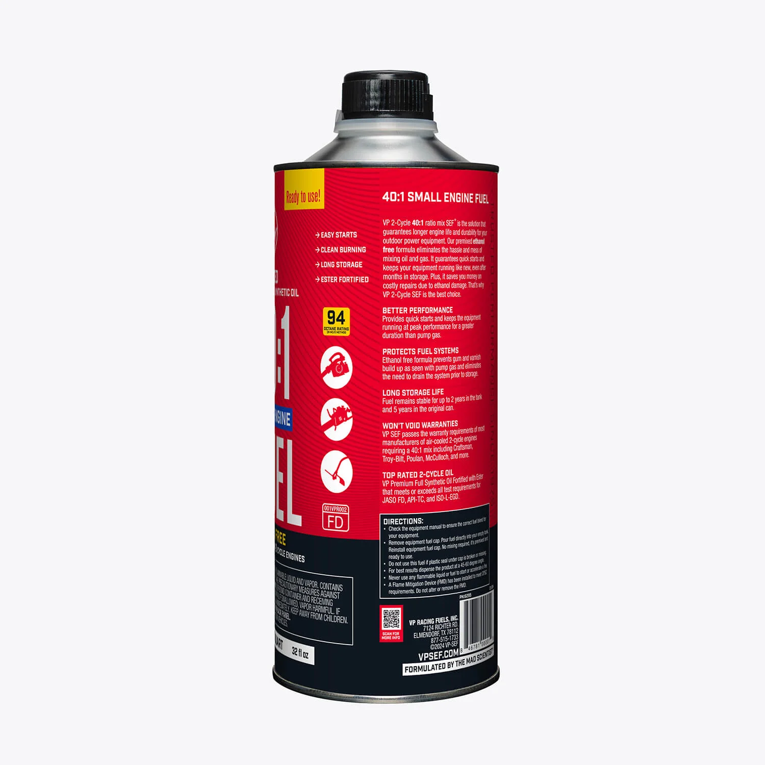 VP 40:1 Fuel Mix: Premixed Ethanol-Free - Image 4