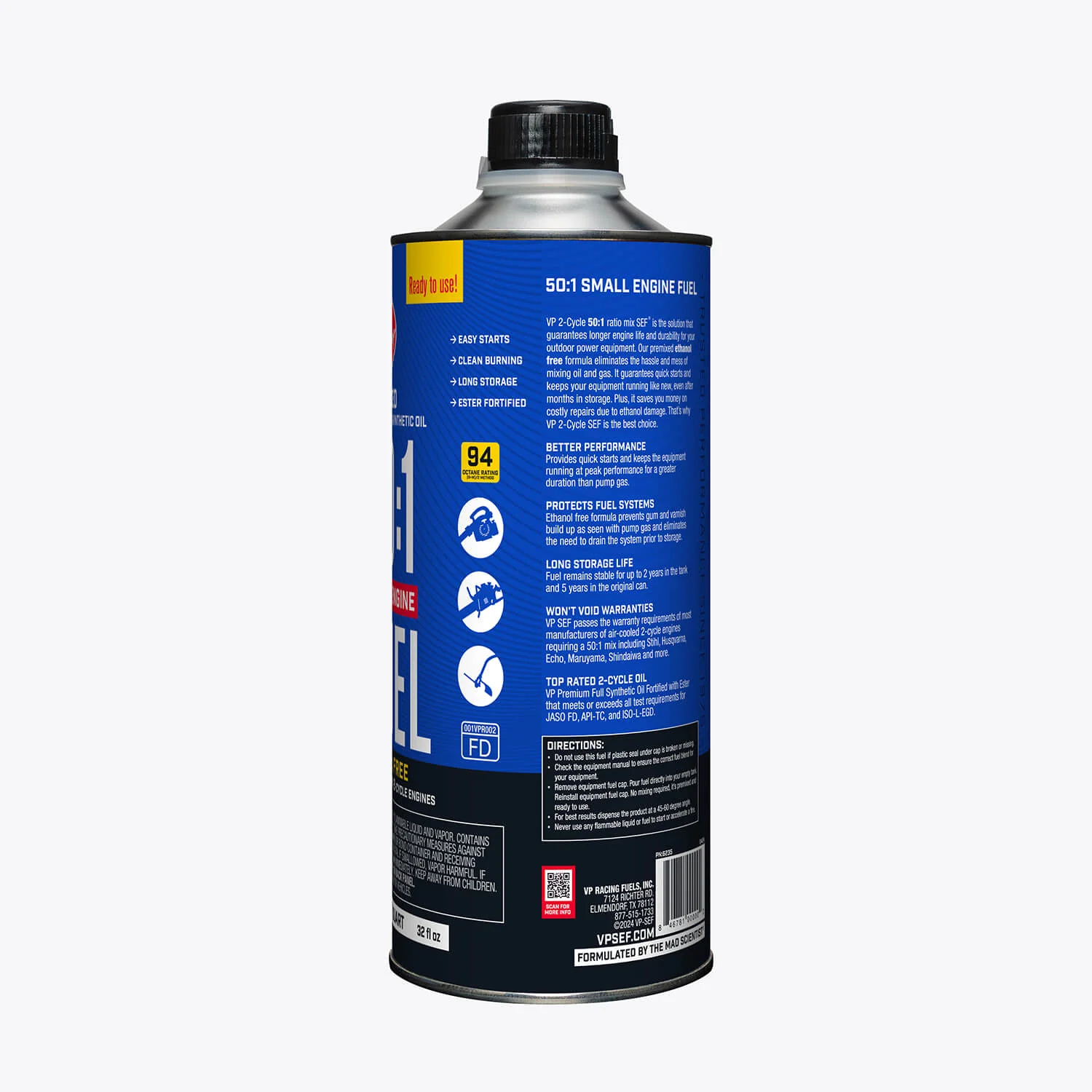 VP 50:1 Fuel Mix: Premixed Ethanol-Free - Image 4