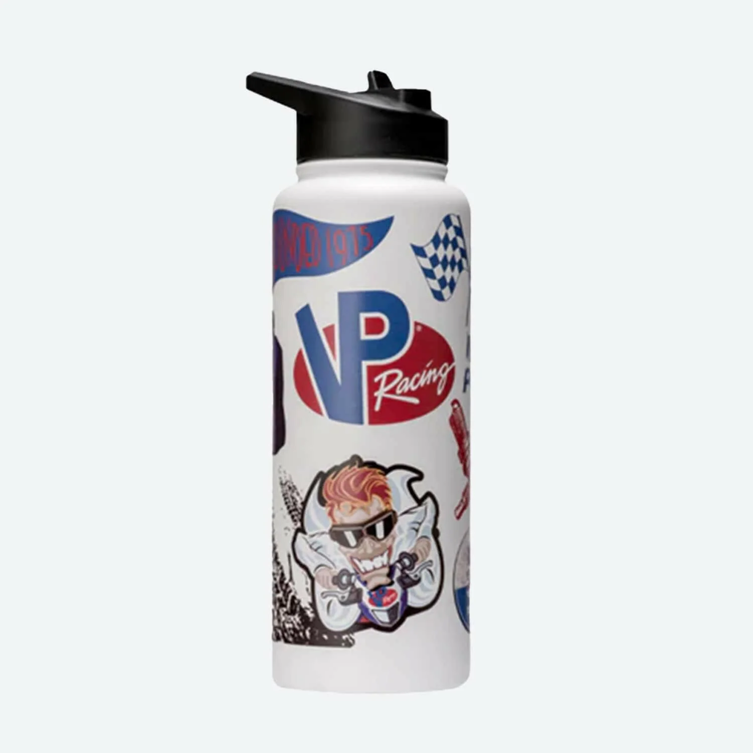 VP Racing - 34 oz. Quencher White Stainless Steel Water Bottle